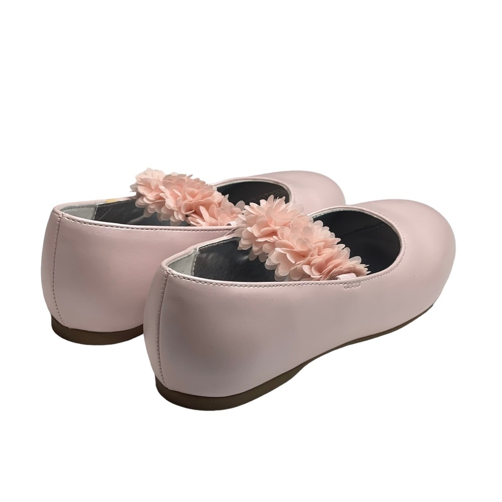 new Nina โ Flower Child Medina Embellished Ballet Flats โ Pearl Pink โ Girls 12 - Picture 4 of 16
